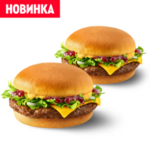 Пара со скидкой: 2 Новогодних бургера говядина с клюквенным соусом