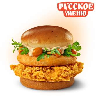 Бургер Чиз по-русски с грибами - в КФС (Ростикс)